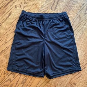 Men’s Medium Black All In Motion 100% Polyester Athletic 9 Inch Shorts